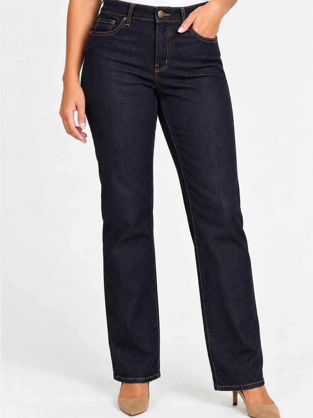 L.L.Bean Signature Dark Wash Straight Leg Jeans